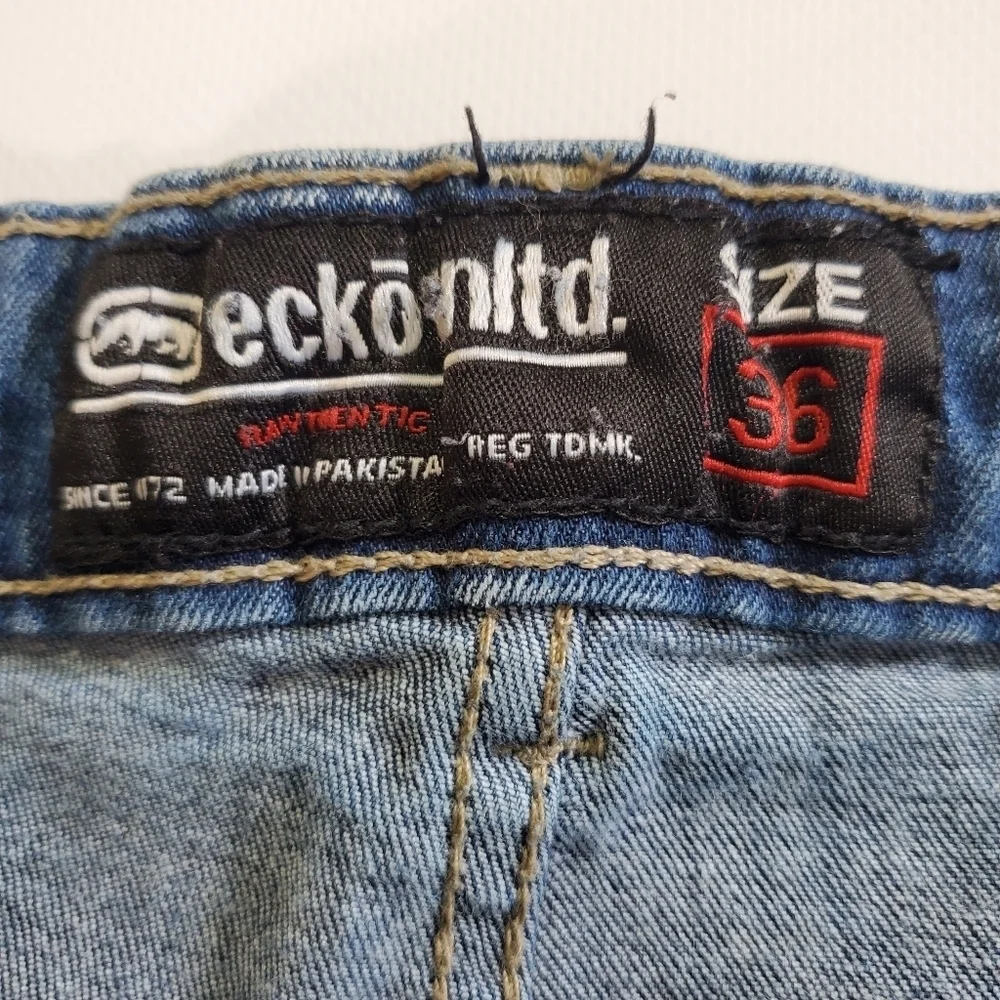 7468 * Ecko Unltd. Skinny Jeans Medium Wash Denim Size 36x30